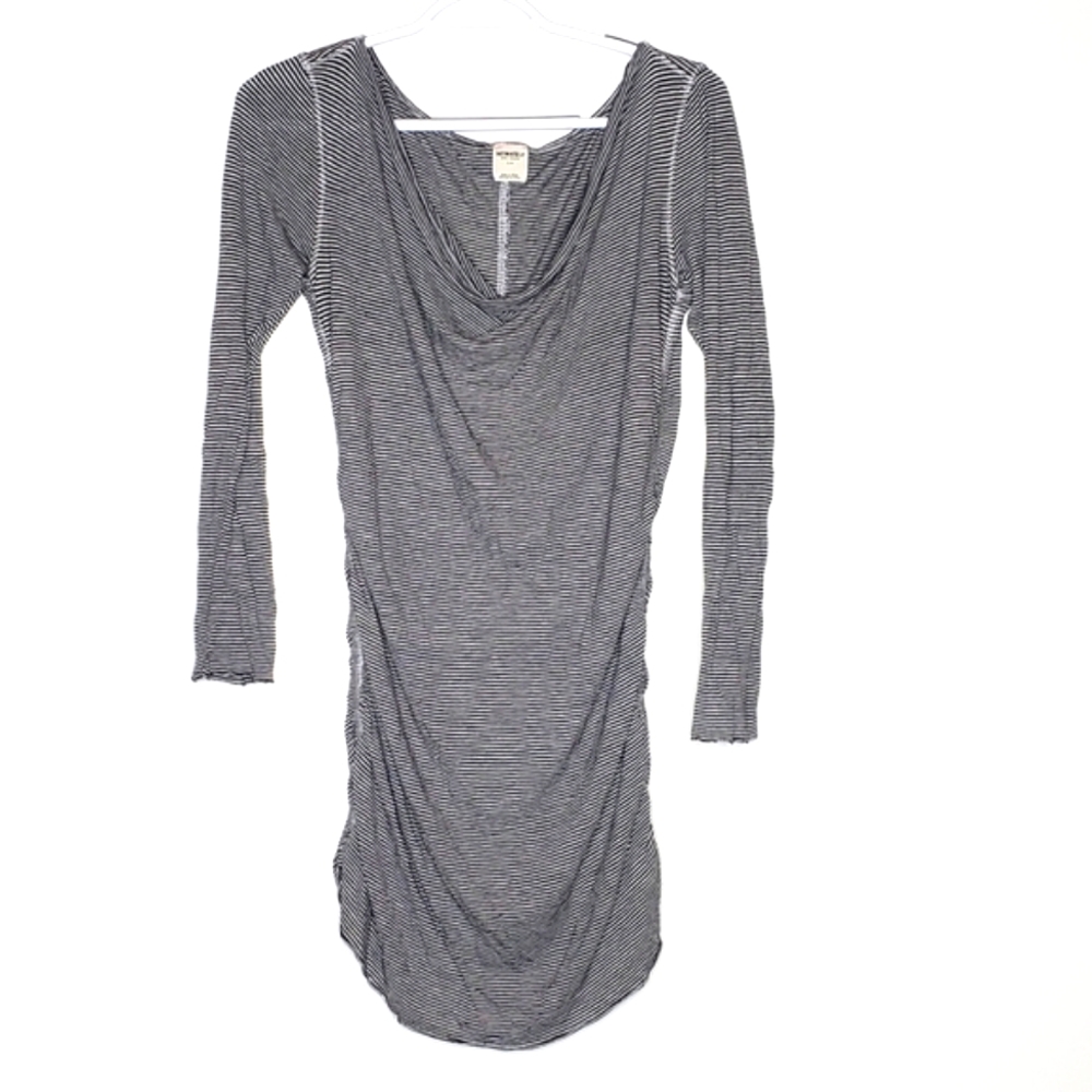 Intimately Free People Striped Ruched Longsleeve